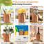 Porte-ustensiles rustique en bois d'acacia pour la cuisine - Décoration de comptoir et organisateur d'outils