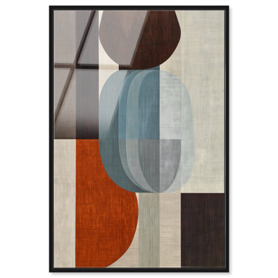 Décoration murale de bureau « Midcentury Echo II » par Art Remedy, impression acrylique encadrée, cadre noir, 36 x 54