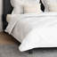 3 Pcs White Microfibre Duvet with Pillows-664500190
