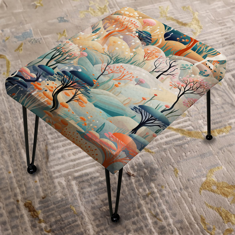 Iyonna - Repose-pieds rectangulaire avec imprimé animal