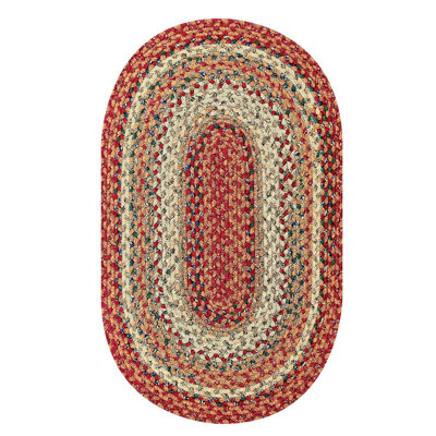 Kieffer Braided Rug for Primitive and Country Decor Mustard/Gold Rug