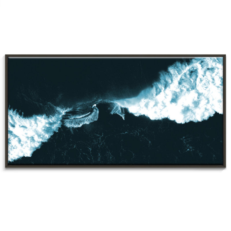 Print on Canvas, Black Floater Frame, 51cm H x 102cm W