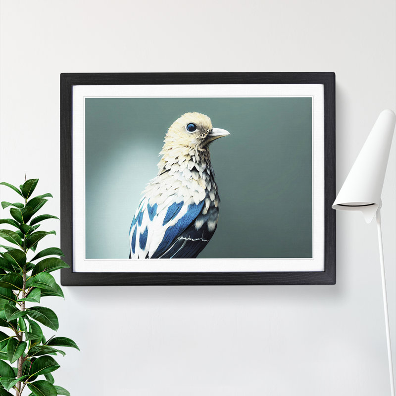 Luscious Bird - Single Picture Frame Print, Black, 46cm H x 64cm W x 2cm D