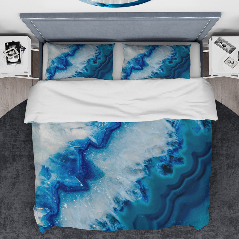 Modern & Contemporary Abstract Duvet Cover, King Duvet Cover + 2 Shams