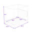 Lit plateforme élégant à baldaquin en bois avec tête de lit tapissier-2063051440-2063051447