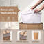 MantraRaj Bamboo Laundry Basket with Handles 50L Folding Bamboo Hamper Basket With Lid (Brown)