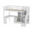 Alayziah Kids Twin Size Loft Bed-2001101183