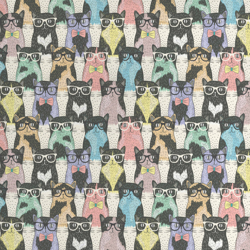 Tissu amusant avec des dessins animés, l 58 po x L 180 po
