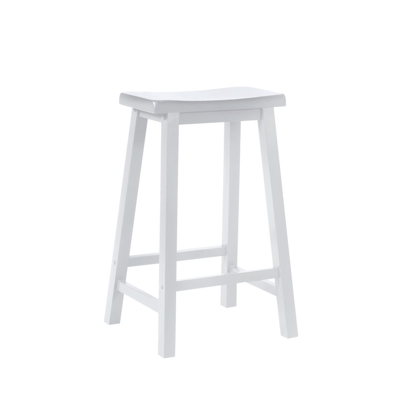 Tabouret de bar et de comptoir en bois massif Forsyth, Tabouret de bar (siège d'une hauteur de 29 po), Brun miel