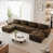 Brown -4Seat+2Ottman est en rupture de stock