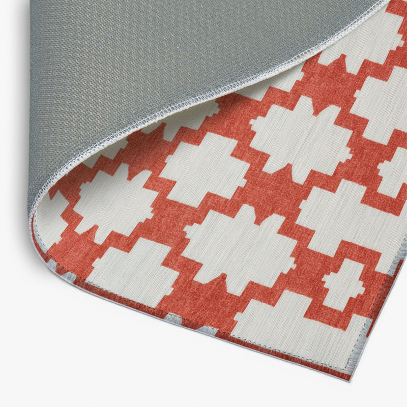 Tapis gris intérieur et extérieur Trellis, Rectangulaire 2 pi x 3 pi