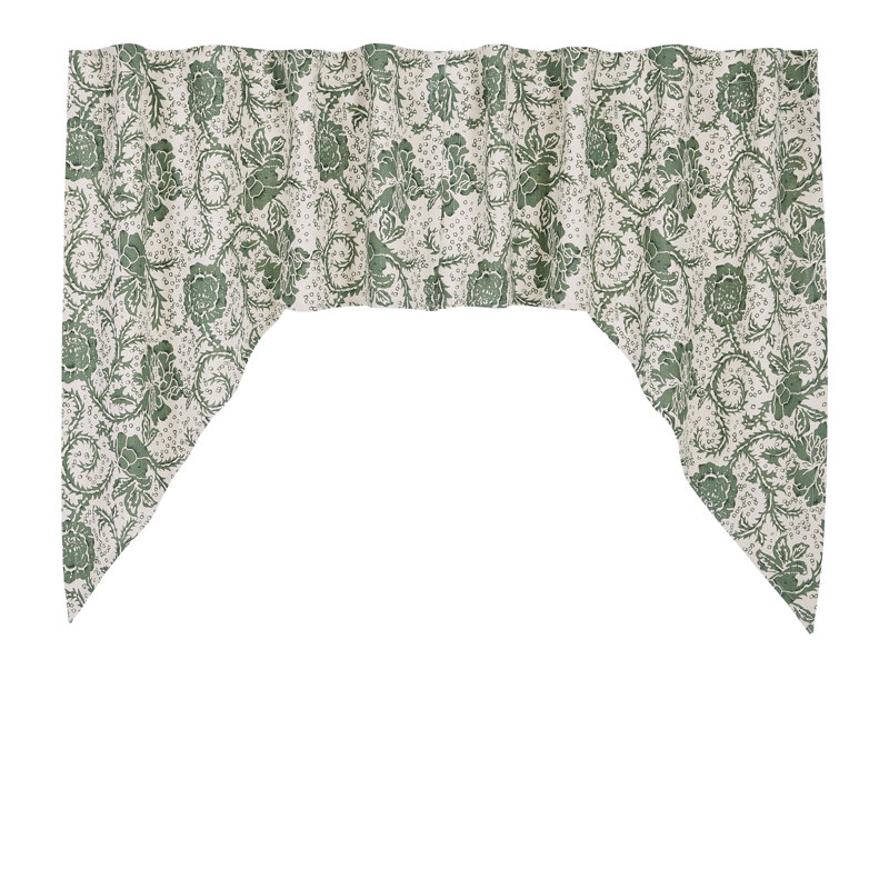 Axminster Cotton Floral Swag Window Valance