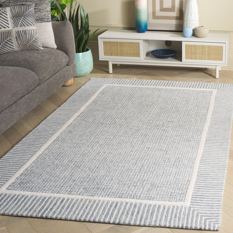 Tapis en laine touffeté à la main Pine, Rectangle de 5 pi x 8 pi