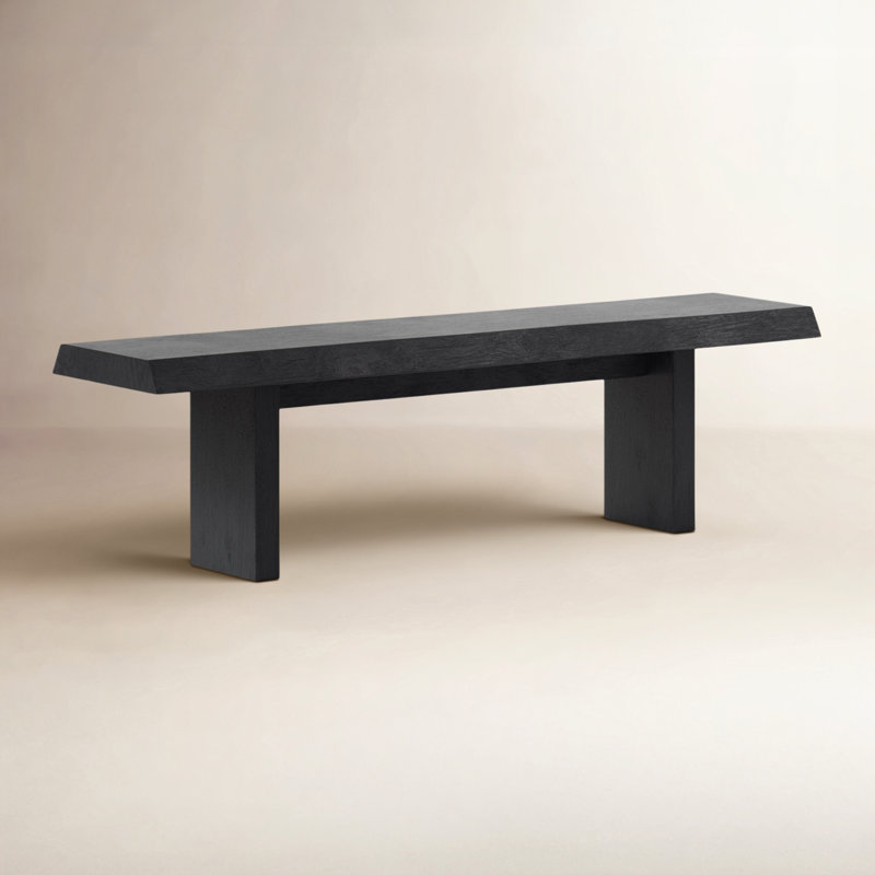 Brooks Bench, 18" H x 78" W x 15" D, Ebonized