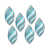 Turquoise / argent