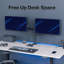 Pneumatic Arm Dual Monitor Desk Mount