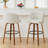 Counter Height Upholstered Swivel Bar Stools Set of 2, Modern Kitchen Island Chairs with Wide Backrest, Solid Wood Legs & Nailhead Trim-932342684-932342687