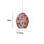 22cm H Plastic Oval Pendant Shade ( Screw On )-380374199