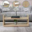 Table basse avec tablettes en verre Jaffrey-1638081506