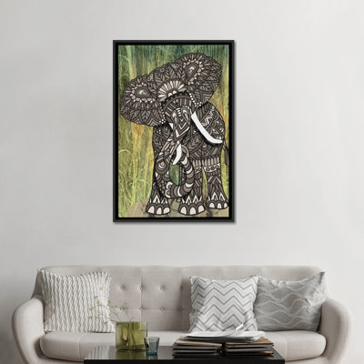 «Ornate Elephant», impression sur toile tendue