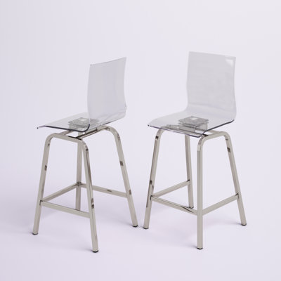 Aylisha Swivel Counter Stool with Iron Frame