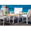 SoHo 42" Square Teak Aluminum Outdoor Coffee Table-774544322