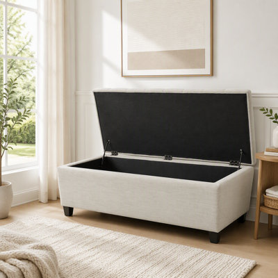 Banc rembourré avec rangement, repose-pieds, banc d'entrée, repose-pieds, repose-pieds, 301 lb