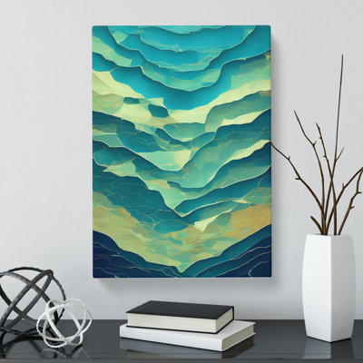 Seascape Painting Abstract Vol.4 - Wrapped Canvas