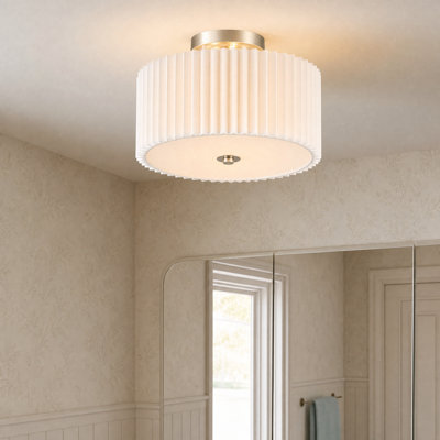 Pelayo Fabric Semi Flush Mount