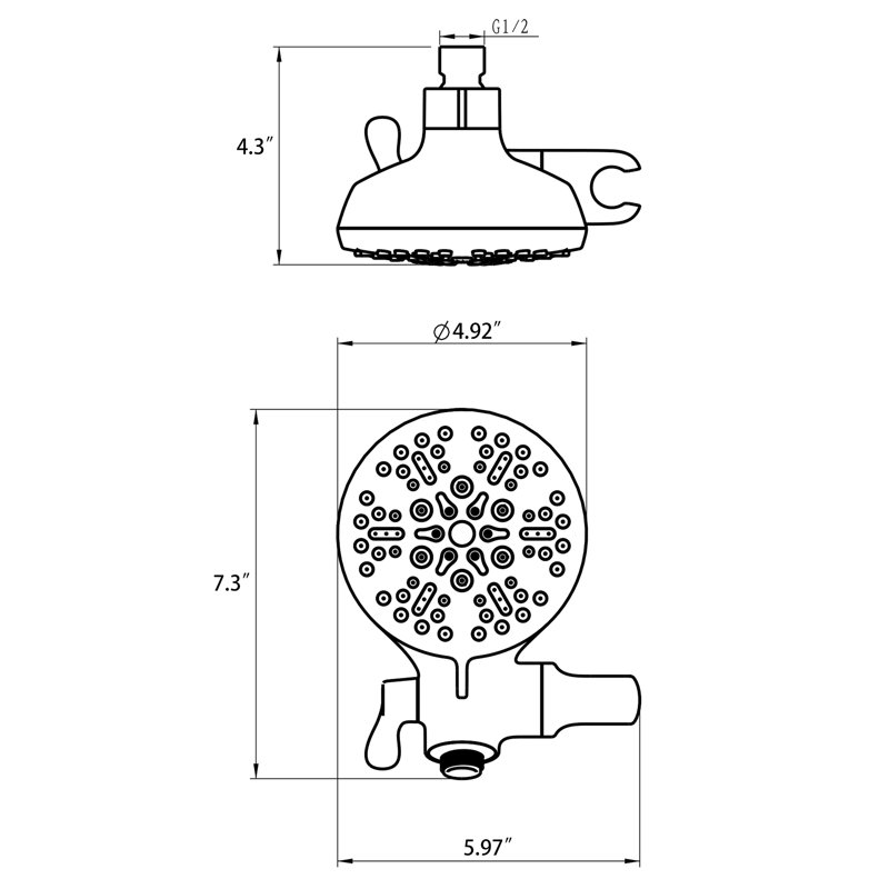 Handheld Shower Head 1.75 GPM GPM, Chrome