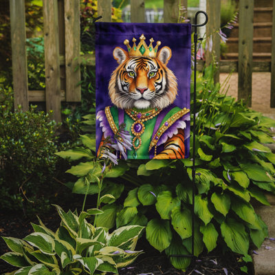 Double Sided 15.5'' H x 11.25'' W Polyester Mardi Gras Garden Flag