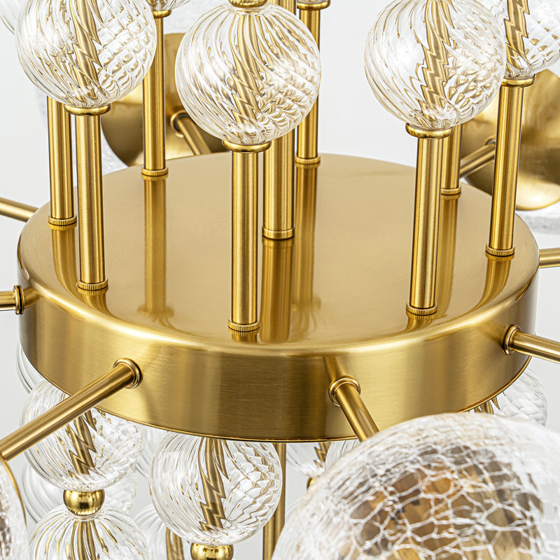 8 - Light Globe Glass Chandelier