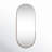 Mantra Stainless Steel Oval Mirror-1942096200