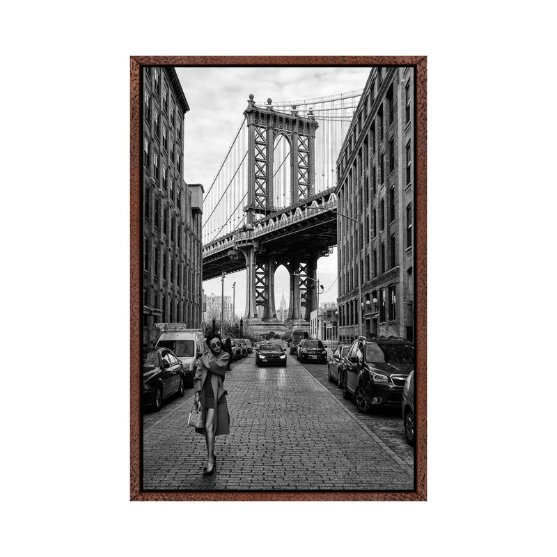 Oblivious by Robert Bolton - Print on Canvas, Classic Brown Wood Floater Framed, 101.6cm H x 66.04cm W x 3.81cm D