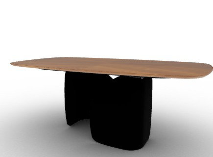 Twins Extendable Tables, Matt Black