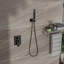 Système de douche mural huilé en caoutchouc et caoutchouc 10 pouces avec tête double