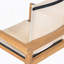 Chaise de salle à manger, ensemble de 2, structure en teck et textile beige