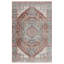 Tapis oriental tissé à plat en rouge / bleu marine / beige-1139788238