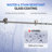 45.5-48" W X 76"H Frameless Single Sliding Shower Doors With 3/8"(10mm) Clear Tempered Glass, Soft Close System And Explosion-Proof Film-110974474