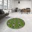 Tapis vert / rose Power Loom-570971529