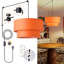 Luminaire suspendu 17,7 po Mid-Century