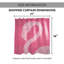 Rideau de douche simple flamant rose Rajesh