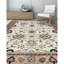 Tapis beige noué à la main de haute qualité