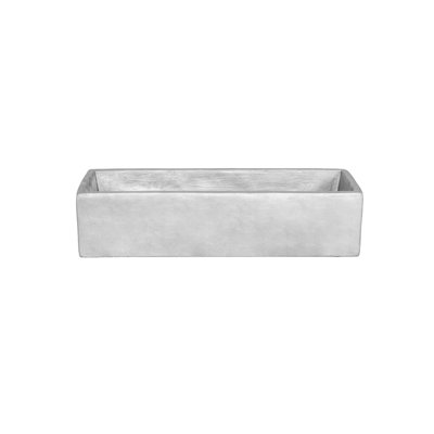 Cement Rectangle Flower Pot LG Coated Finish