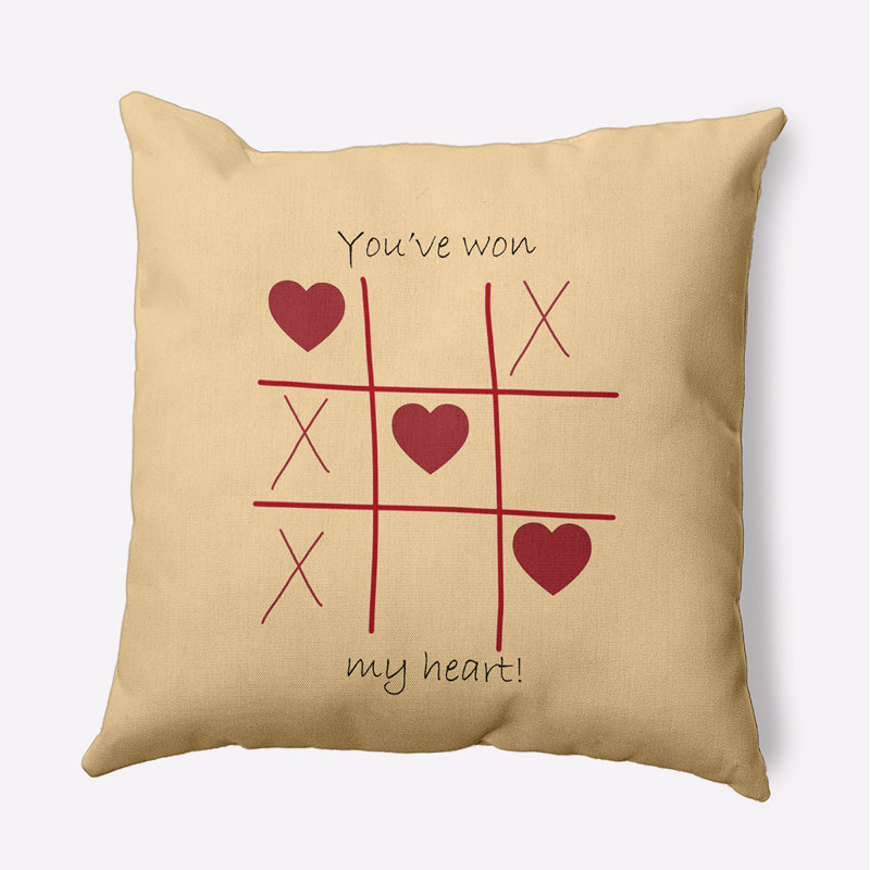 Reversible Throw Pillow, 20" H x 20" W