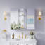 Armoire à pharmacie à miroir en aluminium encastrée ou à fixation murale 36 po x l 30 po avec tablette ouverte-2037808504-2037808502