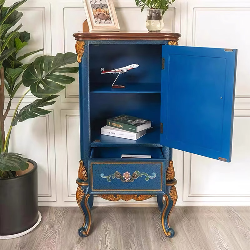 Classic Hand-Painted Birch Solid Wood Accent Chest