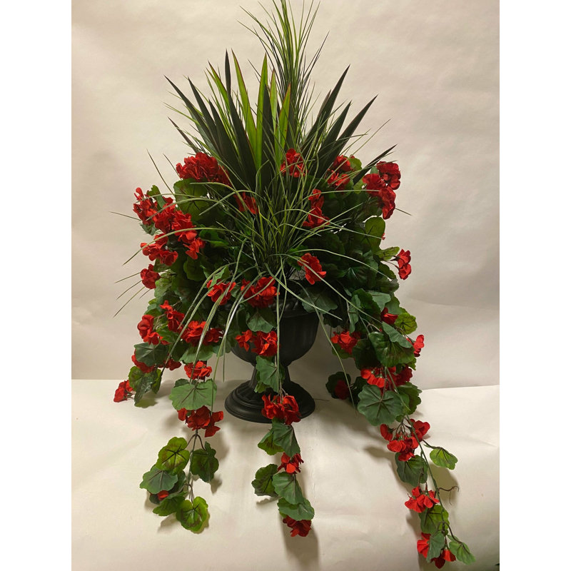 Herbe artificielle 45 "dans une urne