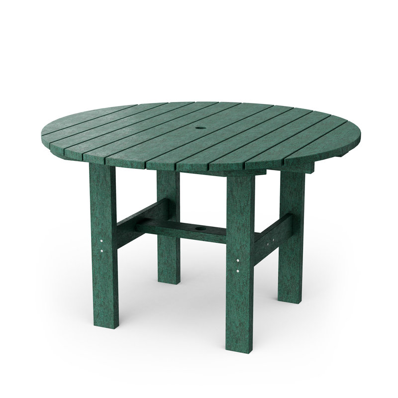 Classic 46" Round Dining Table, Turf Green