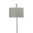 13" Brass Rattan Swing Wall Light